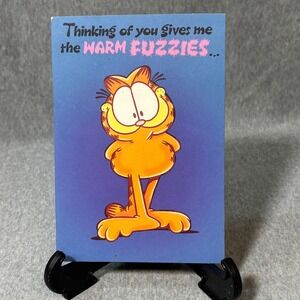 Vintage Garfield Greeting Card Ambassador Hallmark Warm Fuzzies Retro 80s 90s